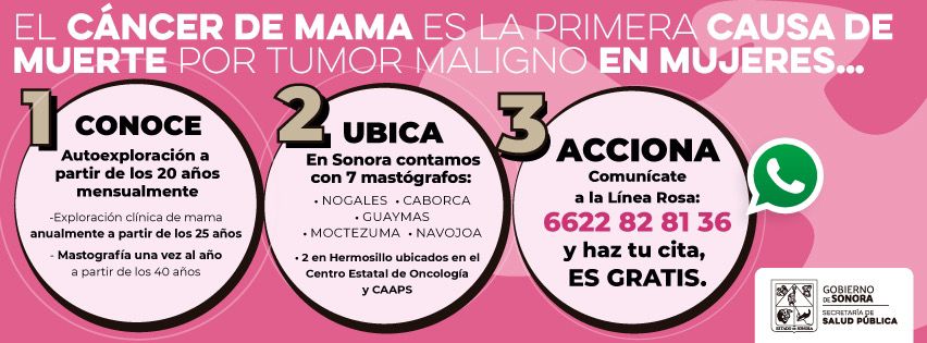 “SENSIBILIZACIÓN DEL CÁNCER DE LA MUJER”   