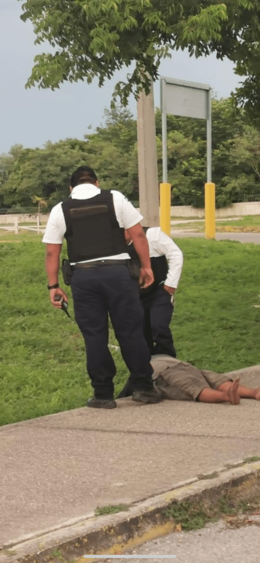 HOMBRE TIRADO CAUSA&nbsp;MOVILIZACIÓN