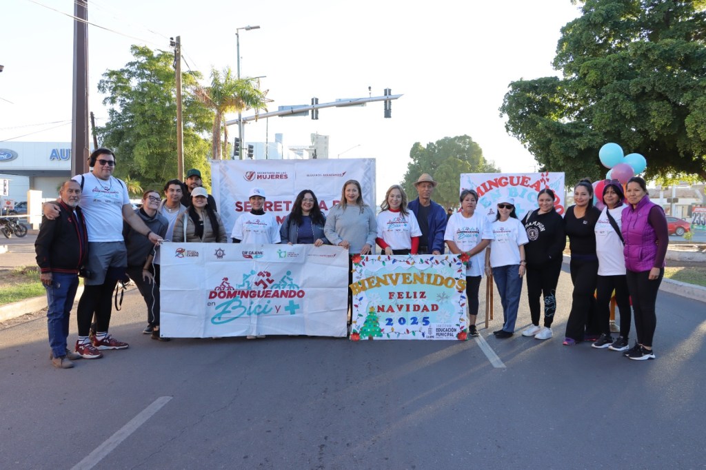 DECENAS DE FAMILIAS SE ACTIVAN Y FORTALECEN LA COMUNIDAD CAJEMENSE CON «DOMINGUEANDO EN BICI Y&nbsp;+»